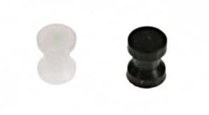 in 0605 Echo1 / Element Hopup Knob Set of Two For Airsoft AEG (Black &amp; Clear)